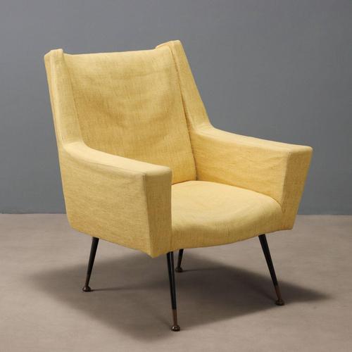 Vintage Armchair with Foam Padding For Sale - Image 9 of 9