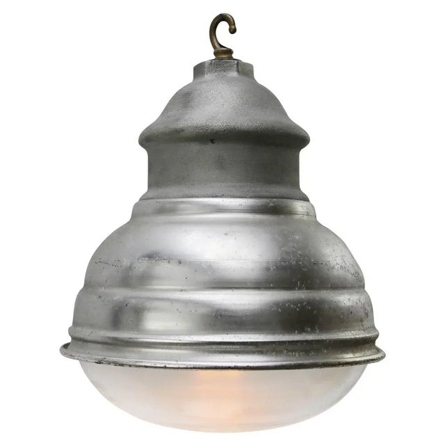 Vintage Industrial Pendant Lamp from Holophane Paris For Sale - Image 6 of 6