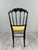 19th Century Napoleon III Chairs in Blackened Wood, Set of 4 For Sale - Image 10 of 12