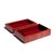 Contemporary Domed Box of Red Wood Veneer With Velvet Lining For Sale - Image 3 of 5
