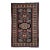 Vintage Persian Kurdish Area Rug, Handwoven Geometric Pattern, Navy & Tan, 3’ X 5’ For Sale
