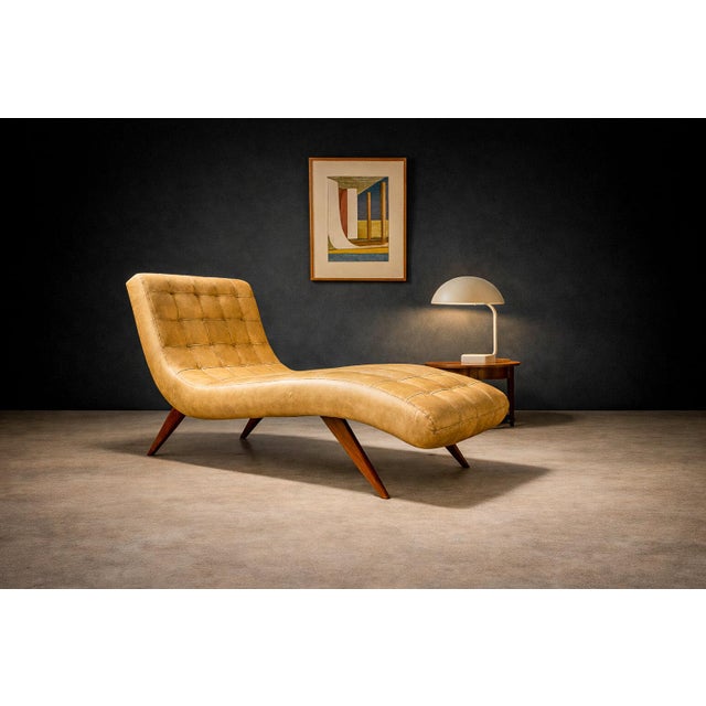 Attributed to a Brazilian workshop active in the 1960s, this chaise lounge reflects the sculptural experimentation that...