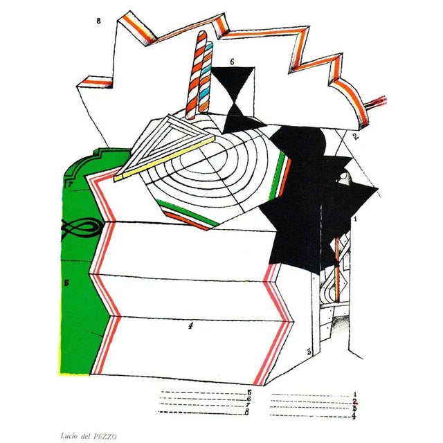 Artist: Lucio del Pezzo Title: Assembly Year: 1967 Signed: No Medium: Lithograph Paper Size: 10.75 x 8.5 inches ( 27.305 x...