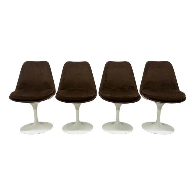 Eero Saarinen Fully Upholstered Tulip Side Chairs for Knoll - Set of Four For Sale