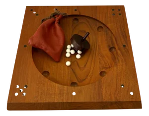 Teak Board Game Table Decoration by Piet Hein for Skjøde Skjern, Denmark, 1960s
