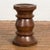 19th Century Rustic Indonesian Solid Wood Turned Stool with Brown Patina For Sale - Image 4 of 12