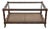 Late 20th Century Hollywood Regency Faux Bamboo & Cane Coffee Table For Sale