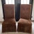Chestnut Tapestry Velvet High-Back King & Queen Chairs- a Pair For Sale - Image 9 of 9