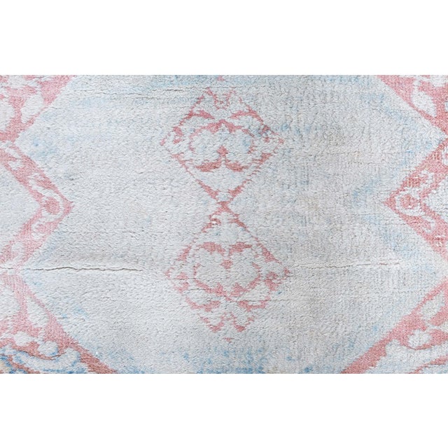 Doris Leslie Blau Antique Agra Indian Geometric Gray Cotton Carpet - c. 1920 For Sale - Image 4 of 9
