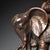 Metal Late 19th Century Gilt Bronze Monkey on Elephant Statue, 1.5kg For Sale - Image 7 of 8