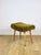 Mid-Century Modern Vintage Stool with Golded Beech Legs, 1970s For Sale - Image 3 of 10