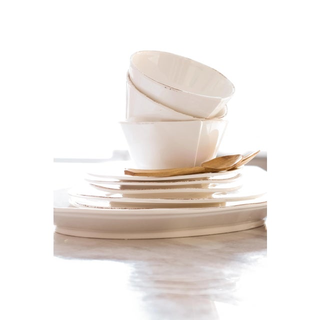 Kenneth Ludwig Chicago Melamine White Stacking Bowl For Sale - Image 4 of 6