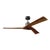 Visual Comfort Fan Alma 52" Ceiling Fan in Aged Pewter and Dark Walnut For Sale