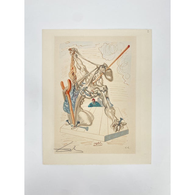 Salvador Dali, The Falsifiers from the Divine Comedy, 1960s, Woodcut For Sale - Image 11 of 12