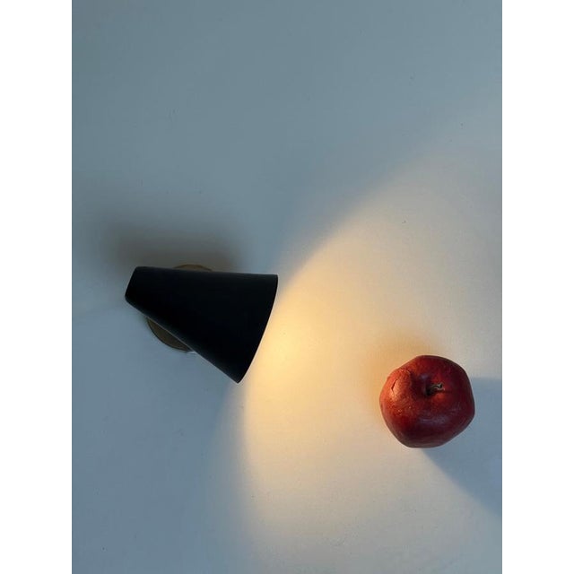 Scandinavian Modern Wall Lamps with Adjustable Cone Shades, 1960s, Set of 2 For Sale - Image 16 of 18