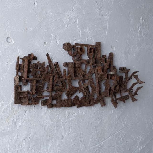 Brown Giovanni 'John’ Bucci Metal Art Sculpture, 1960s For Sale - Image 8 of 8