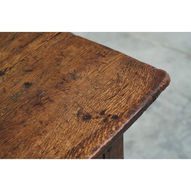 Wabi Sabi Style Refectory Side Table in Oak, Early 19th Century For Sale - Image 11 of 18