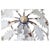 Floral Ceiling Light with White Flowers and Leaves, 1950s For Sale - Image 4 of 13