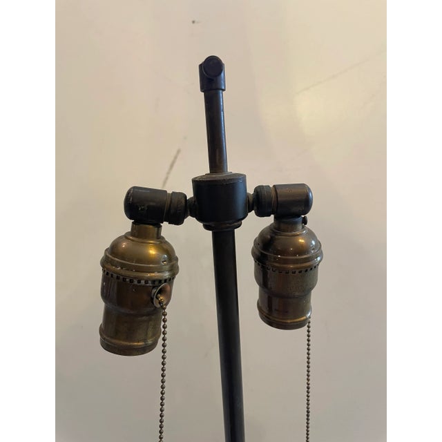 Tan 1960s Sculptural Metal Iris Lamp For Sale - Image 8 of 13