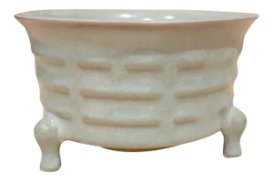 Antique Chinese Celadon Bagua Tripod Censer