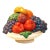 Ceramic Sculptural Fruit Compote Bowl Centerpiece Colorful Italian Style Folk Art Pedestal Matte Finish For Sale