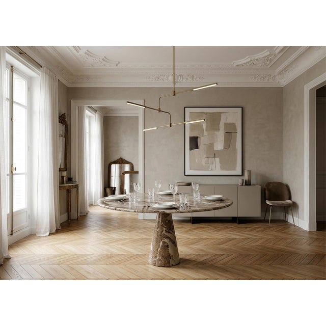 M1 Round Marble Dining Table by Angelo Mangiarotti for Skipper, Italy, 1970s For Sale - Image 17 of 18
