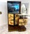 Italian Bar Cabinet With Reverse Painted Panels and Marble Top, 1950s Attributed to Ico Parisi For Sale - Image 10 of 16
