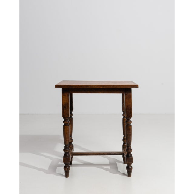 A captivating example of French fin-de-siècle craftsmanship, this eclectic side table from circa 1900 reflects the...