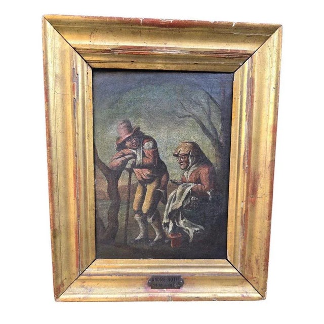 After Andries Both, Burlesque Genre Scene, 17th Century, Oil on Canvas For Sale - Image 10 of 14
