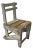 1940s Hand-Built Primitive Painted Chair For Sale