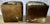 Vintage Cowhide Poufs, set of 2