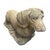 This charming vintage garden statue captures the distinctive silhouette and alert expression of a Dachshund in substantial...