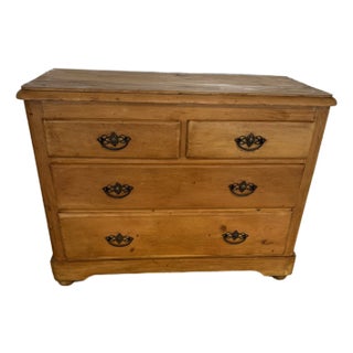 Two Over Two Drawers - Antique Pine Chest of Drawers From England For Sale