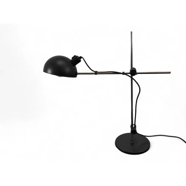 Vintage Black Steel Desk Lamp, 1960s For Sale - Image 9 of 9