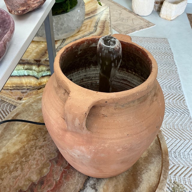 Turkish Turkish Vintage Pottery Fountain For Sale - Image 3 of 4