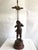 1950s 1950s Metal Sculpture Table Lamp Of A Boy Bellowing For Sale - Image 5 of 12