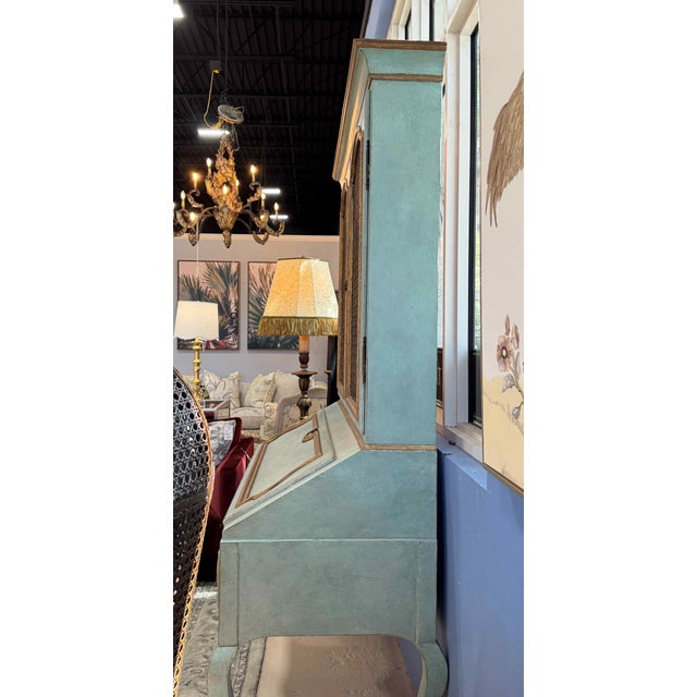 Minton Spidell French Louis XV Secretary Desk Cabinet For Sale - Image 10 of 16