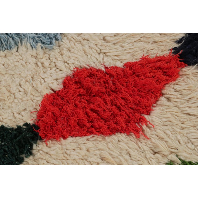 Vintage Moroccan Runner Rug in Beige With Diamond Patterns, From Rug & Kilim For Sale In New York - Image 6 of 7