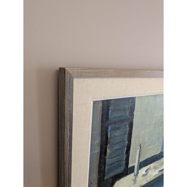 Mid 20th Century 1959 Mid-Century Modern 'A Moment of Quiet' Vintage Swedish Interior Still Life Oil Painting, Framed For Sale - Image 5 of 10