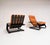 Black Reupholstered Cognac Coloured Lounge Chair, 1960s For Sale - Image 8 of 18