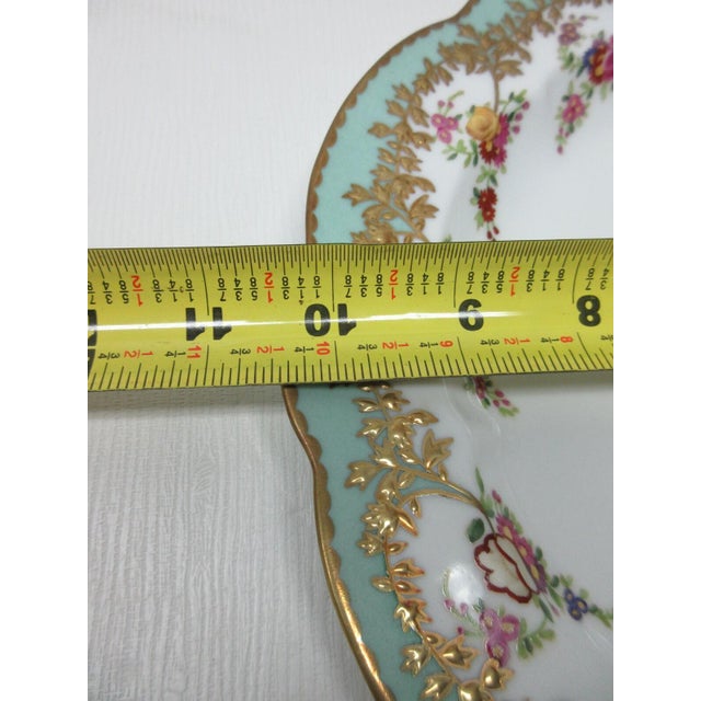1980s Chelsea House Decorative Floral Design Birds Bouquet Plate Asian Inspired Purple For Sale In Philadelphia - Image 6 of 9