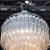 1970s Italian Mid-Century Modern Camer Chandelier With Chrome Detailing For Sale - Image 5 of 8