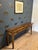Beautiful antique walnut console table with 2 drawers. In very good condition throughout. The walnut wood has a lovely...