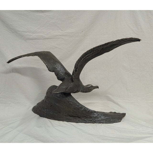 French Albatross Bronze Sculpture, by French Artist Maximilien Fiot (1886-1953) For Sale - Image 3 of 13
