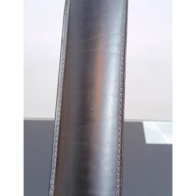 Cobra Leather Desk Lamp by Traso Milano, 1988 For Sale - Image 13 of 16
