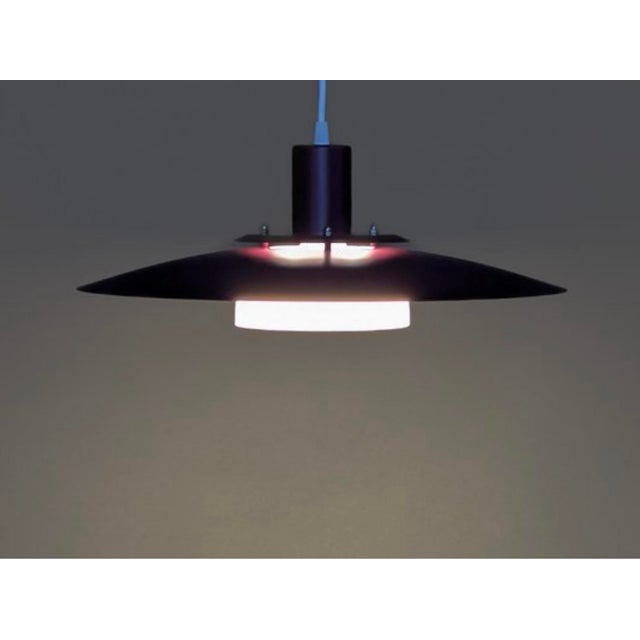 1980s Vintage Danish Purple Pendant Lamp, 1970s For Sale - Image 5 of 11