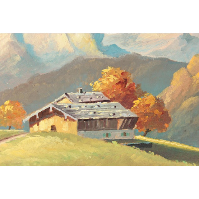 1920s Max Bader, South German Classicism, 1920s, Oil on Cardboard, Framed For Sale - Image 5 of 9