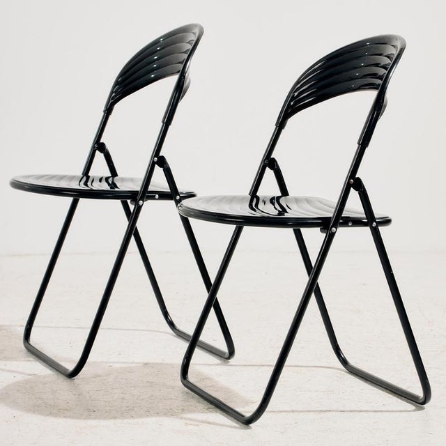 Vintage Italian Folding Chair in Metal, 1980s For Sale - Image 17 of 17