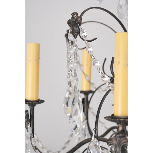 Late 20th Century French Style Twelve Light Crystal Chandelier For Sale - Image 6 of 15