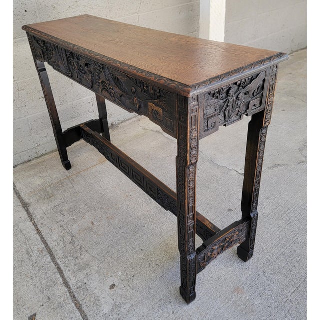 Highly Carved Alter / Console Table From Shanghai For Sale - Image 18 of 18